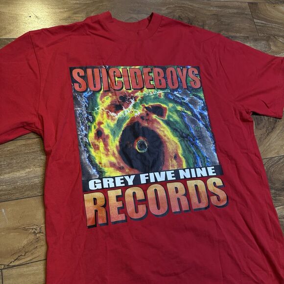 $uicideboy$ G59 Record 2023 Hurricane Merch Drop Short Sleeve Graphic Shirt Sz L - Picture 2 of 16